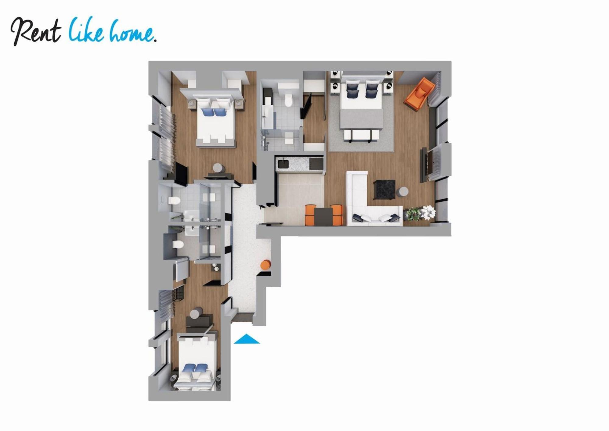 Apartment Rent Like - Deo Plaza Wyspa Spichrzow